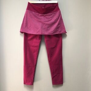 Soul Flower Pink Skirted Leggings for Yoga